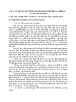 LÝ LUẬN CHUNG VỀ CÔNG TÁC KẾ HAỌCH TIÊU THỤ SẢN PHẨM