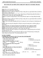 ĐỀ CƯƠNG CÔNG NGHỆ 7 HKI