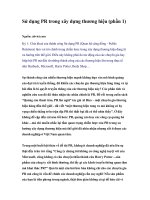 Sử dụng PR trong xây dựng thương hiệu (phần 1)