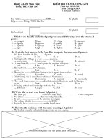 Đề+Đáp án T.Anh9 GĐI