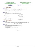 Đề thi Toán10 HKI-NH2010