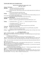 Ôn tập học kì I năm học 2010 - 2011