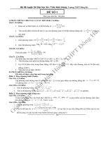 Đề thi thử Đại học số 1