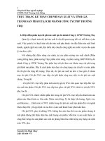 THỰC TRẠNG KẾ TOÁN CHI PHÍ SẢN XUẤT VÀ TÍNH GIÁ THÀNH SẢN PHẨM TẠI CHI NHÁNH CÔNG TYCPDP TRƯỜNG THỌ