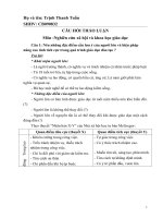 CÂU HỎI THẢO LUẬN Môn :Nghiên cứu xã hội và khoa học giáo dục