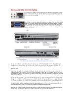 Sử dụng các khe cắm trên laptop