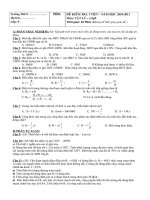 Đề kiểm tra lí 9 (có đáp án)