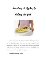 Ăn uống và tập luyện chống béo phì