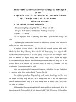 THỰC TRẠNG HẠCH TOÁN NGUYÊN VẬT LIỆU TẠI XÍ NGHỆP IN LĐ XH