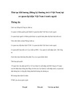 Thủ tục hồi hương (Đăng ký thường trú ở Việt Nam) tại cơ quan đại diện Việt Nam ở nước ngoài