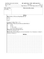 ĐỀ KIỂM TRA CHƯƠNG 1 TOÁN 8