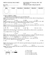 đề thi kỳ I lý 9.@