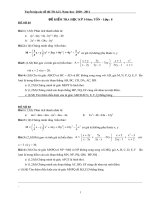 12 De thi HKI -Toan 8( TN & TL co DA)