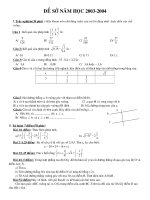 Đề HKI NH2003-2004(Sở GD Khánh Hóa)