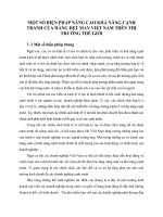 MỘT SỐ BIỆN PHÁP NÂNG CAO KHẢ NĂNG CẠNH TRANH CỦA HÀNG DỆT MAY VIỆT NAM TRÊN THỊ TRƯỜNG THẾ GIỚI