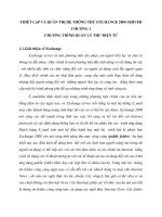 THIẾT LẬP VÀ QUẢN TRỊ HỆ THỐNG THƯ EXCHANGE 2000 SERVER