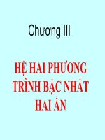 tiết 40: phương trình bậc nhất hai ẩn