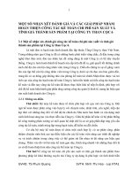 MỘT SỐ NHẬN XÉT ĐÁNH GIÁ VÀ CÁC GIẢI PHÁP NHẰM HOÀN THIỆN CÔNG TÁC KẾ TOÁN CHI PHÍ SẢN XUẤT VÀ TÍNH GIÁ THÀNH SẢN PHẨM TẠI CÔNG TY THAN CỌC 6