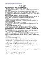 Ôn tập Sinh 9 HKI