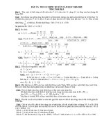 Đề kiểm tra HS giỏi Olimpic 4-2009 lớp 6 Huyện...