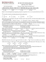 LT cấp tốc Vật Lý 2010 số 22