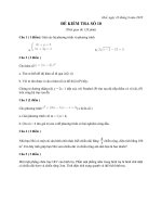 Đề kiểm tra môn Toán_số 10 (Đề thi thử vào lớp 10)