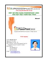 MOT SO UNG DUNG CUA POwerpoint