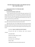 TÌNH HÌNH TRIỂN KHAI NGHIỆP VỤ BẢO HIỂM KẾT HỢP HỌC SINH