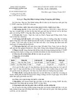 Cấu trúc đề thi học sinh giỏi các môn năm 2010 - 2011