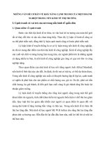 NHỮNG VẤN ĐỀ CƠ BẢN VỀ KHẢ NĂNG CẠNH TRANH CỦA MỘT DOANH NGHIỆP TRONG NỀN KINH TẾ THỊ TRƯỜNG