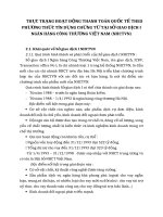 THỰC TRẠNG HOẠT ĐỘNG THANH TOÁN QUỐC TẾ THEO PHƯƠNG THỨC TÍN DỤNG CHỨNG TỪ TẠI SỞ GIAO DỊCH I NGÂN HÀNG CÔNG THƯƠNG VIỆT NAM