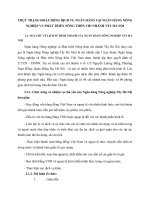 THỰC TRẠNG HOẠT ĐỘNG DỊCH VỤ NGÂN HÀNG TẠI NGÂN HÀNG NÔNG NGHIỆP VÀ PHÁT TRIỂN NÔNG THÔN CHI NHÁNH TÂY HÀ NỘI