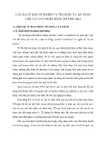 LÍ LUẬN CƠ BẢN VỀ NGHIỆP VỤ TÍN DỤNG VÀ   KẾ TOÁN CHO VAY CỦA NGÂN HÀNG THƯƠNG MẠI