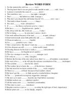 review word form