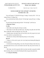 ĐÁNH GIÁ HỘI THI 