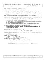 Đề thi Học kì 1 Toán 12 - Đề số 8