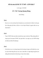 Đề thi môn kinh tế vĩ mô