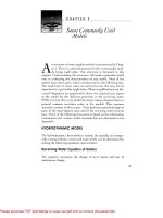 Some Commonly Used Models