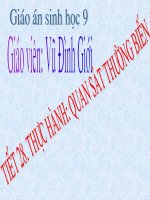 Tiét 28: Quan sat thuong bien