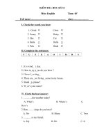 de kiem tra tieng anh k2