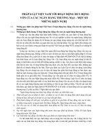 PHÁP LUẬT VIỆT NAM VỚI HOẠT ĐỘNG HUY ĐỘNG VỐN CỦA CÁC NGÂN HÀNG THƯƠNG MẠI