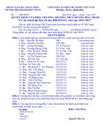 Ban ngoài giờ lên lớp năm học 2010 - 2011