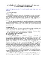 Một số biện pháp chỉ đạo dạy và học