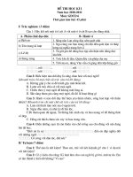 Đề thi học kỳ I GDCD 6