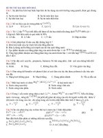 Đề thi đại học môn hóa