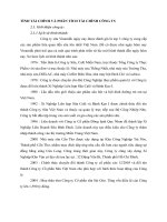 TÌNH TÀI CHÍNH VÀ PHÂN TÍCH TÀI CHÍNH CÔNG TY