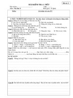 Kiểm tra 1 tiết-Tiết 18