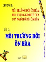 bai 13. moi truong doi on hoa