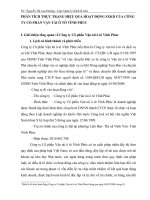 PHÂN TÍCH THỰC TRẠNG HIỆU QUẢ HOẠT ĐỘNG SXKD CỦA CÔNG TY CỔ PHẦN VẬN TẢI Ô TÔ VĨNH PHÚC