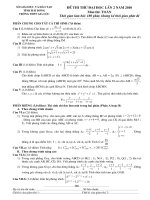 Đề thi thử đại học lần 1 năm 2010 - THPT Gia lộc 1